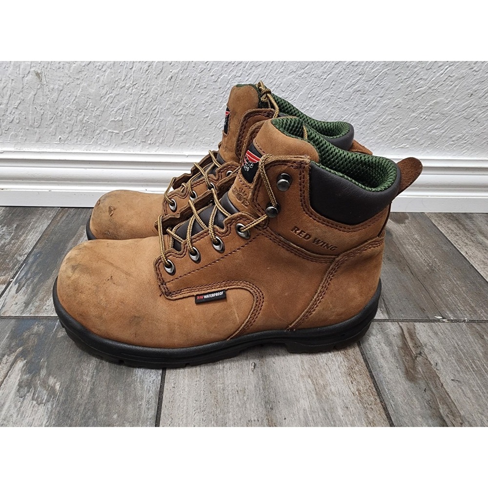 Red Wing King Toe 2240 Waterproof Steel Toe Work Boots Men's 9 D Brown Leather - Picture 1 of 11